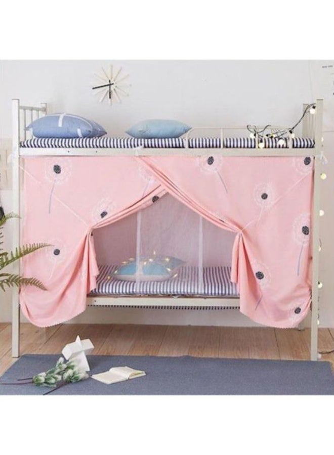 NIBEMINENT Printed Lower Deck Curtain Cotton Blend Pink/Black - Image 1