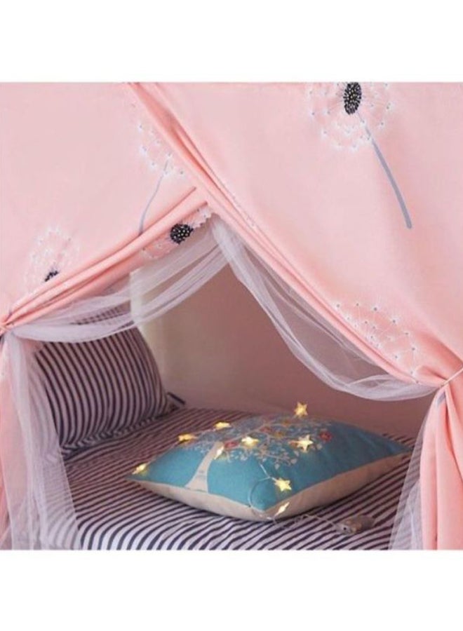 NIBEMINENT Printed Lower Deck Curtain Cotton Blend Pink/Black - Image 2