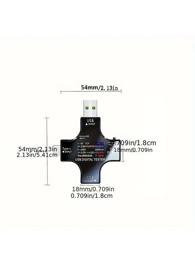 1pc USB C Type C PD Digital Voltmeter Ammeter Voltage Current Tester Measurement - Image 2