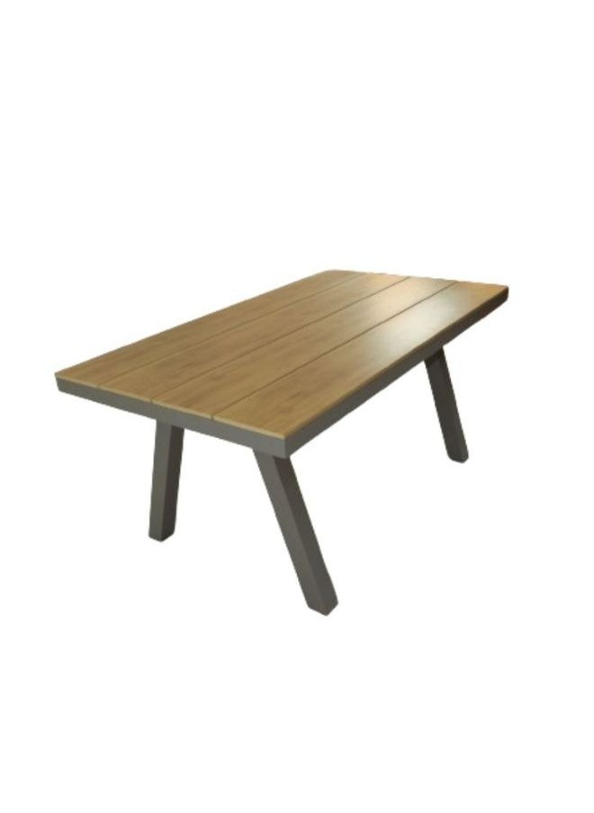 Swin Furniture Swin Sleek Aluminium & WPC Rectangle Shape Outdoor Dining Table(160*90*75)  - Image 1