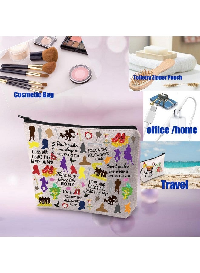 PXTIDY Wizard Makeup Bag Oz Friends Gift Wizard Movie Character Cosmetic Bag Wizard Dorothy Gift Ruby Red Slippers Gift  - Image 5
