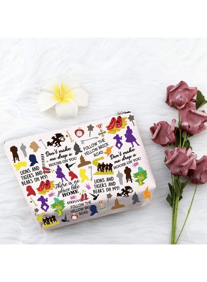 PXTIDY Wizard Makeup Bag Oz Friends Gift Wizard Movie Character Cosmetic Bag Wizard Dorothy Gift Ruby Red Slippers Gift  - Image 4