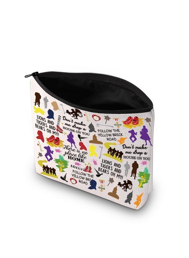 PXTIDY Wizard Makeup Bag Oz Friends Gift Wizard Movie Character Cosmetic Bag Wizard Dorothy Gift Ruby Red Slippers Gift  - Image 2