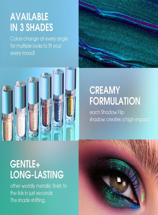 WALULAN Metallic Liquid Shimmer Glitter Eye Shadow, Long-Lasting Chameleon Liquid Diamond Glitter Eye Shadow Stick Metal Gradient Color ，Suitable for Parties Gift for Women - Image 4