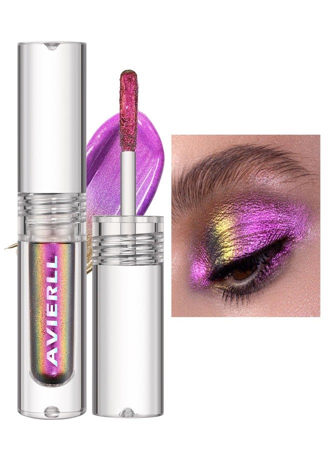 WALULAN Metallic Liquid Shimmer Glitter Eye Shadow, Long-Lasting Chameleon Liquid Diamond Glitter Eye Shadow Stick Metal Gradient Color ，Suitable for Parties Gift for Women - Image 1
