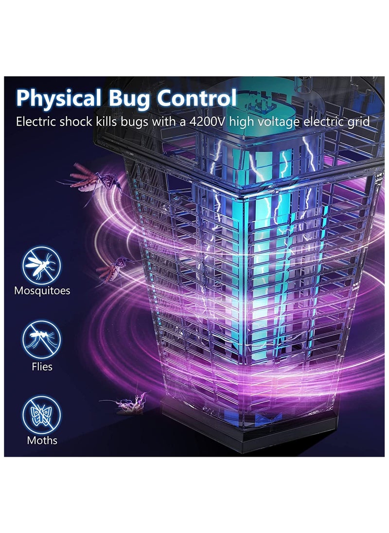 KOWVOWZ - Outdoor Bug Zapper, Mosquito Killer lamp 30W Powerful Insect killer Mosquito Trap Fly Killer, Electric Insect Killer Lamp Catcher for Flies Waterproof Garden Backyard Patio Large Home (20W Automatic) - Image 1
