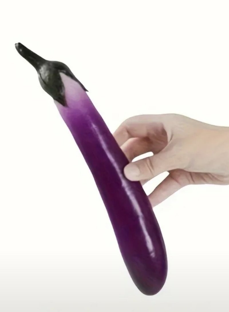 Realistic Artificial Vegetable Fake Leather Eggplant Display Decor, Disposable Outdoor Garden Accessories, Perfect Room Decor - Image 5