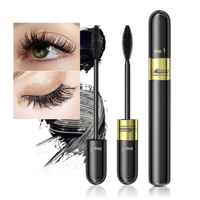 Ihrlpxkc Tubing Mascara Waterproof & Smudge-Proof - 2-1 Long-Lasting Mascara Black Volumizing and Lengthening for Eye Makeup, No Clumping, Curling Eyelashes, Vegan & Cruelty Free, Black, 1 Count - Image 1