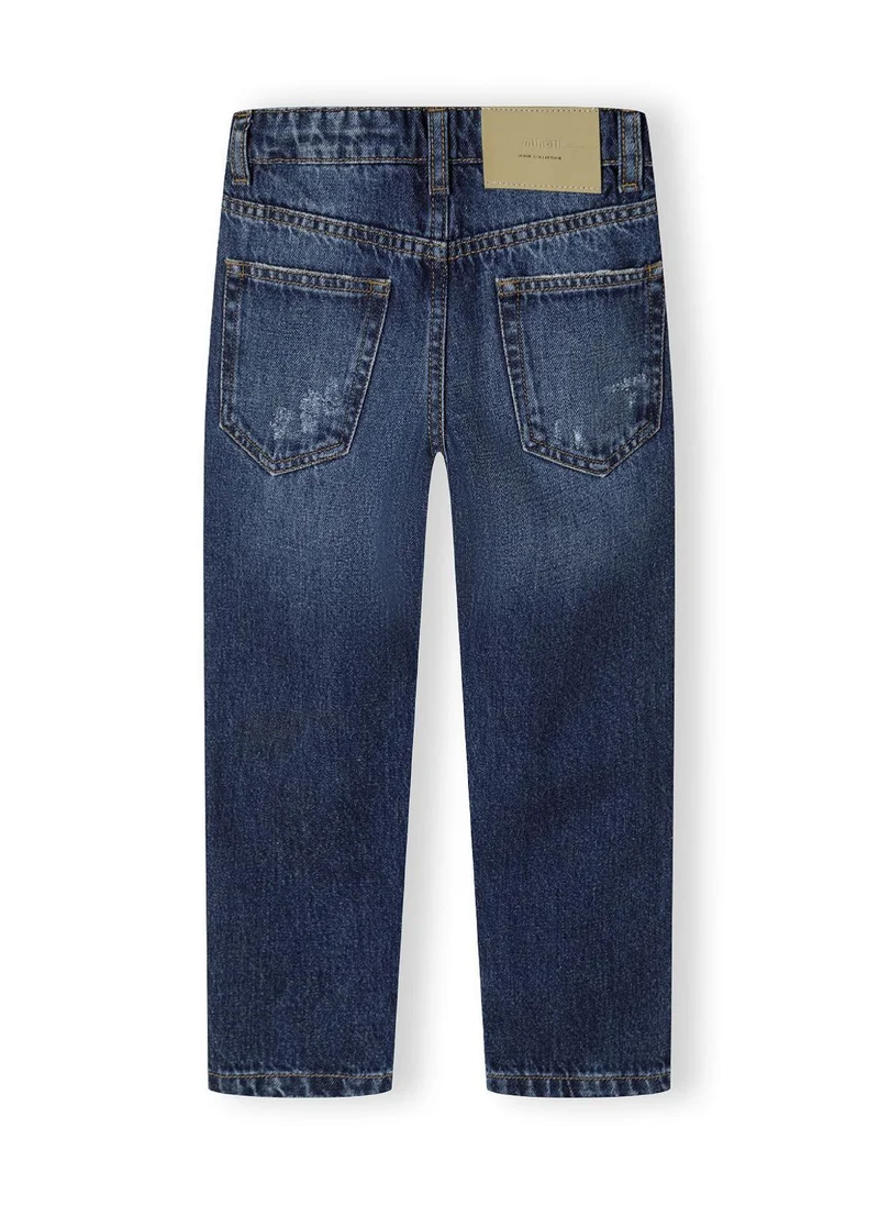 MINOTI Teen Boys Denim Jeans with Distressed Detail and Print