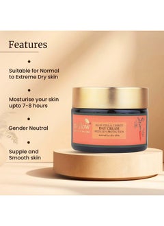 MELLOW Herbal Face Cream With Aloe Vera & Carrot For Smooth, Silky & Healthy Skin, Lightweight Day Sunscreen Moisturizer For Normal To Dry Skins, Sun Protection From Uva & Uvb Rays [50 Gm]  - Image 4