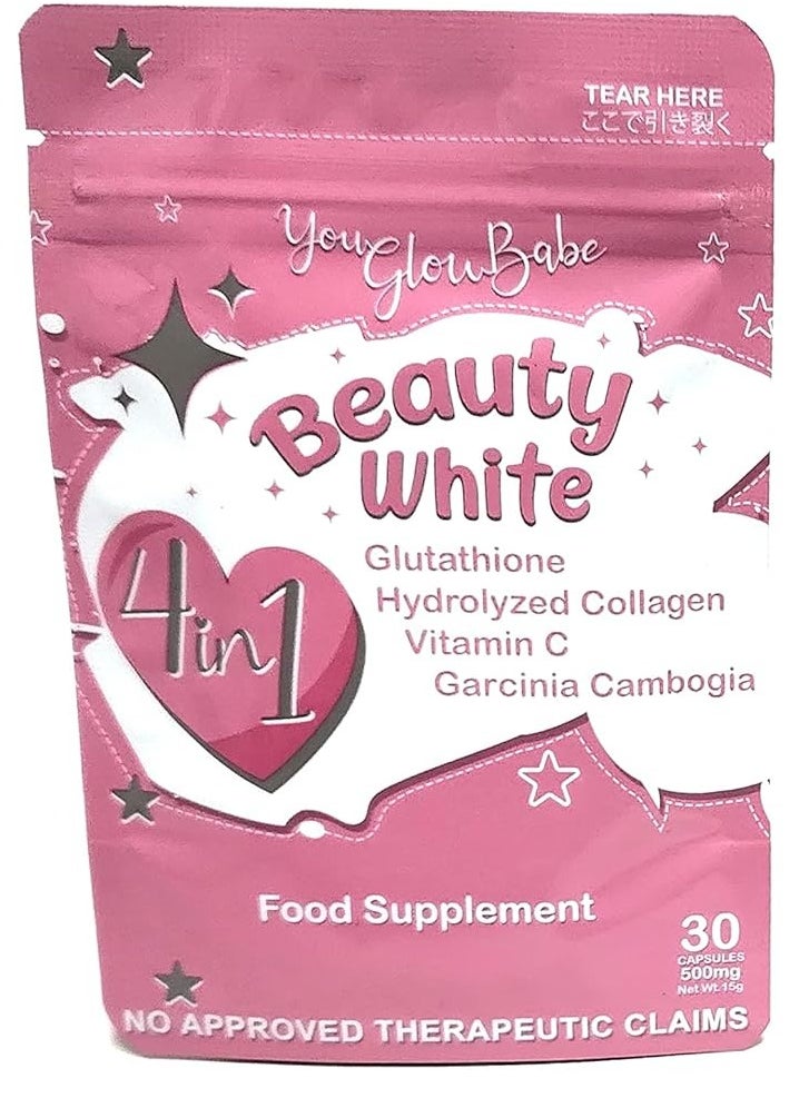 You Glow Babe You Glow Babe Skin Wellness Capsules - 30 Count | Antioxidant Support with Glutathione | Beauty Supplement for Healthy-Looking Skin  - Image 1