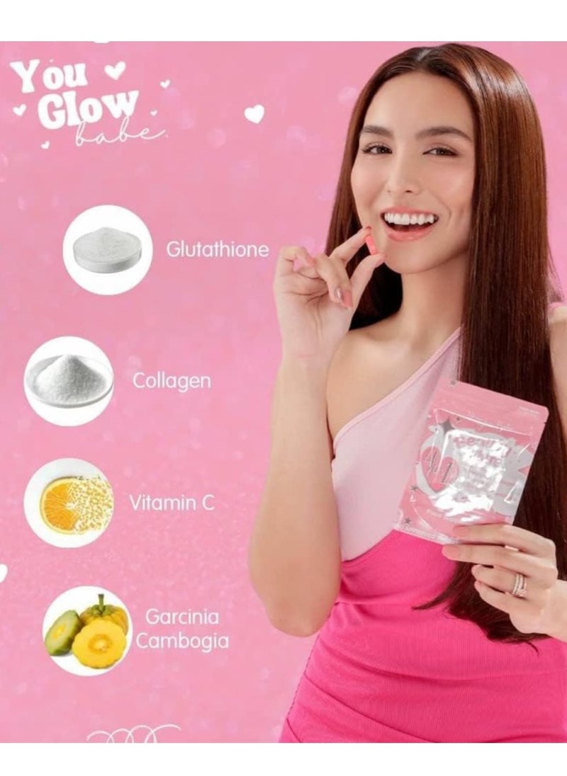 You Glow Babe You Glow Babe Skin Wellness Capsules - 30 Count | Antioxidant Support with Glutathione | Beauty Supplement for Healthy-Looking Skin  - Image 4