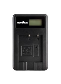 Norifon D-LI8 LCD USB Charger for Pentax Optio A10, Optio A20, Optio A30, Optio S4i, Optio S5i, Optio S7, Optio SV Camera and More  - Image 1