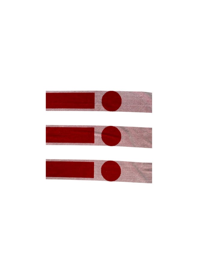 توالا منشفة شاطئ توالا، خطوط بيضاء/حمراء، قطن 100%، 90×180 سم - Image 3