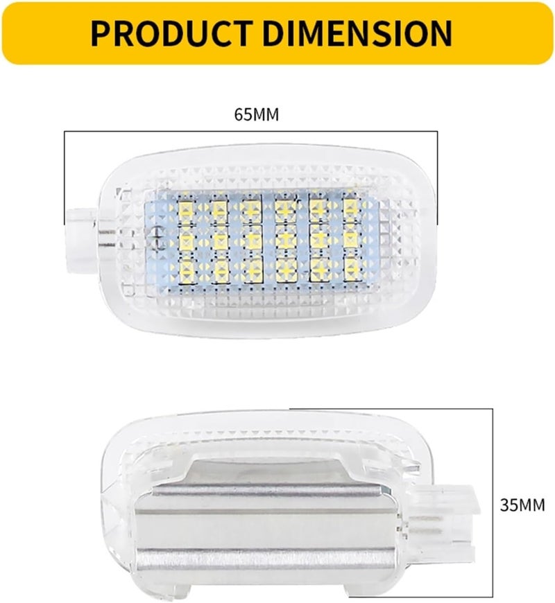 QASULER White LED Car Interior Lighting Kit - Image 3