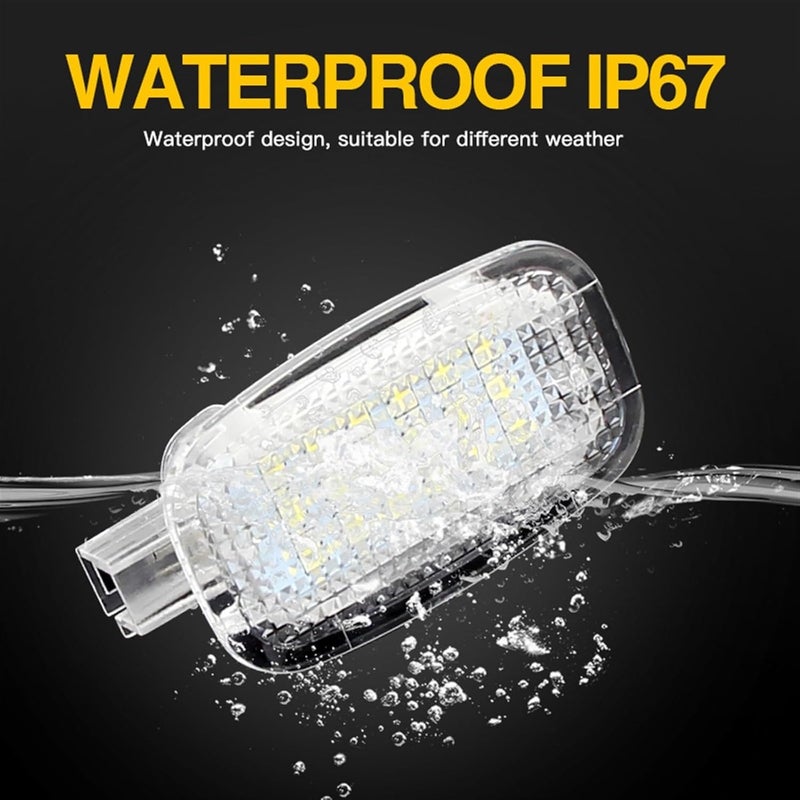 QASULER White LED Car Interior Lighting Kit - Image 2