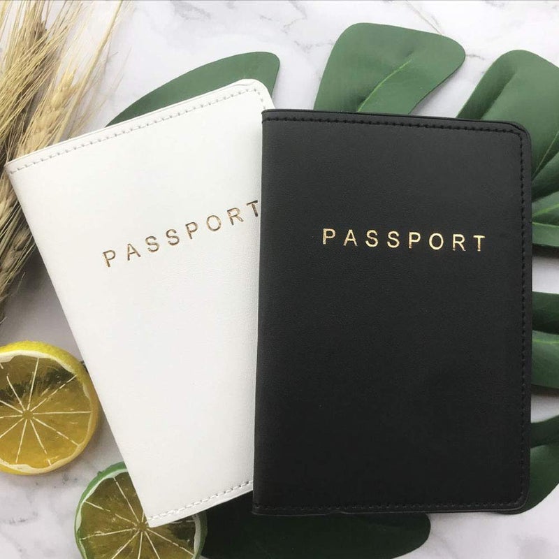 Snogisa Passport Wallets Travel Holder Set,Honeymoon gift, Slim Passport Case Covers and Organizer Slots Couple Travel Luggage Tags Passport Cover - Wedding Bridal Shower Gift - Image 4