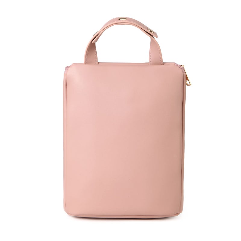SEWBOO Baby Bottle Cooler Bag with Adjustable Straps to Fits Stroller or Diaper Bag,Insulated Baby Bottle Bag for Nursing Moms Daycare or Travel (Dusty Rose) - Image 2