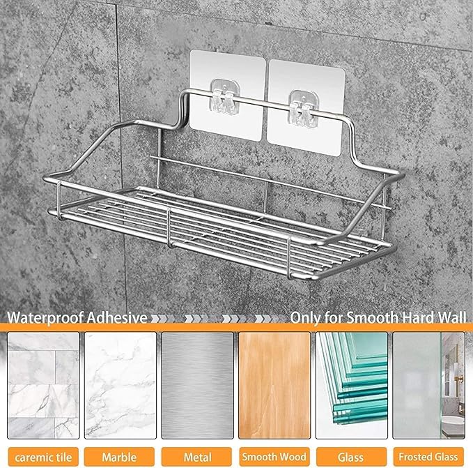 WAIRIRI WAIRIRIWAIRIRI Magic Plastic Adhesive Sticker for Bathroom Wall Self Corner Shelves for Bathroom Wall Self Corner Shelves Pack of 15  - Image 5