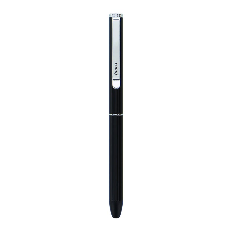 Filofax Erasable Ballpoint Pen, Classic Monochrome Collection, Black, Black Ink (R149000) - Image 1