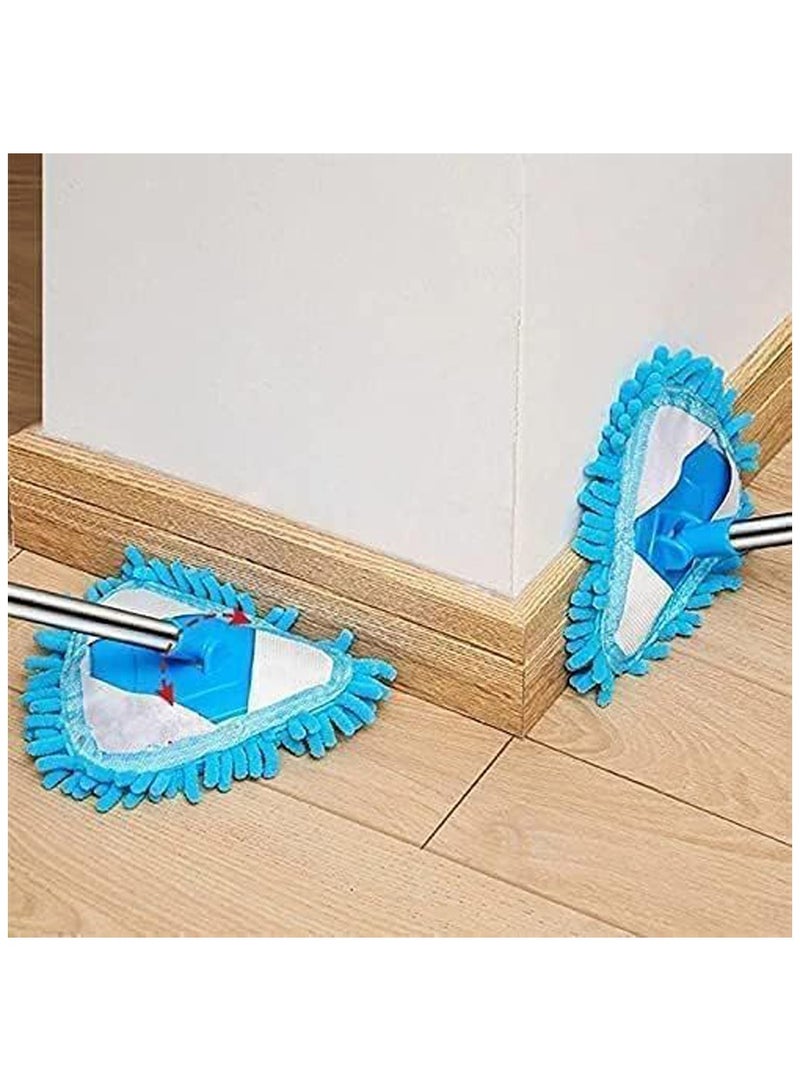 Rotatable Triangle Mop Long Handle Microfiber Flat Window Glass Cleaning Brush Floor Cleaning Mop - Image 2