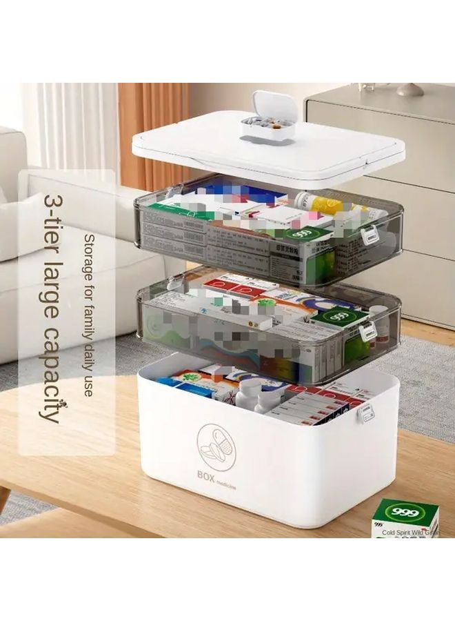 Large Waterproof Pill Organizer Box Portable Medicine Storage Case Color L - Image 5