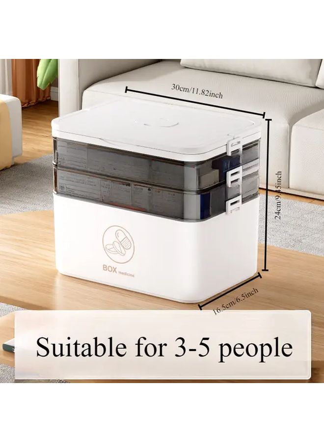Large Waterproof Pill Organizer Box Portable Medicine Storage Case Color L - Image 4