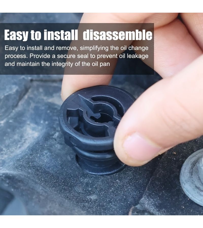 Engine Oil Pan Drain Plug With Plastic Bolt And Sealing Washer 1pc Drain Oil Plug And Sealing Gasket For Audi A4 A4L A5 A6 A6L A7 A8 Q3 Q5 Q7 Volkswagen Golf Tiguan Teramont - Image 5