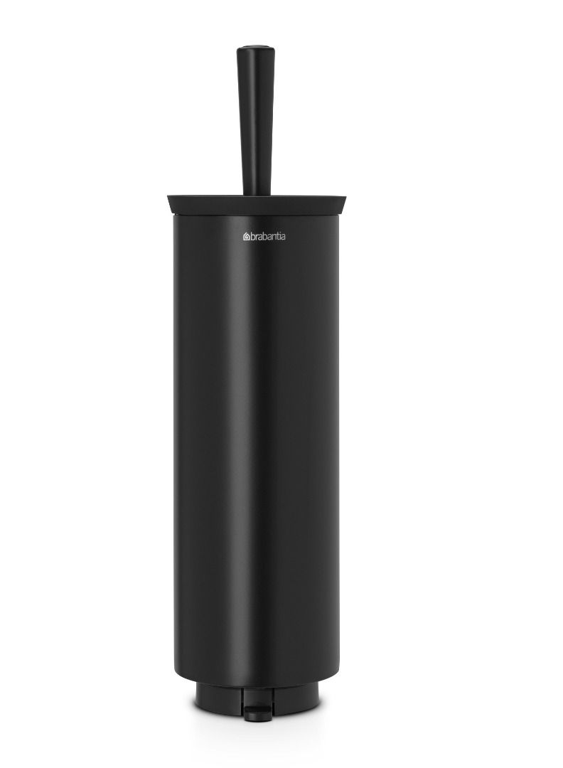 brabantia فرشاة وحامل المرحاض من برابانتيا باللون الأسود 