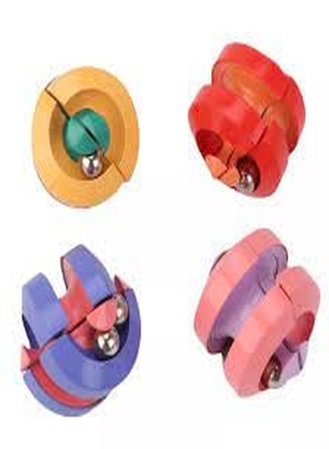 OANGO Anti-Stress Fidget Toy 1 pcs Cube Rotating Marble Track for Autism Anxiety Relief Focus Toys Stress Relief Fidget Sensory Toys for All Age (Multi Color) - Image 2