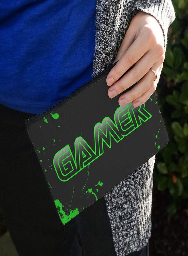 GRAPHICS & MORE Gamer Paint Splatter Gaming Geek Pencil Pen Organizer Zipper Pouch Case - Image 3