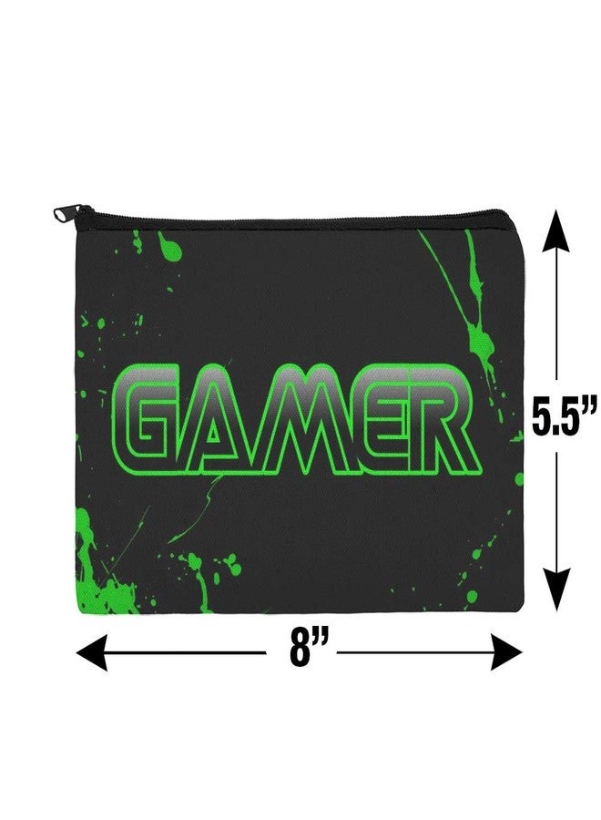 GRAPHICS & MORE Gamer Paint Splatter Gaming Geek Pencil Pen Organizer Zipper Pouch Case - Image 4