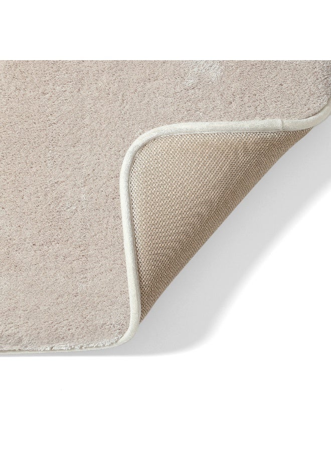 Home Box Memory Foam Bath Mat - Beige - 60x90 cm - Image 4