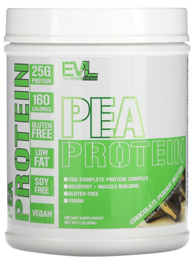 EVLUTION NUTRITION Pea Protein Chocolate Peanut Butter 1 lb (454 g)