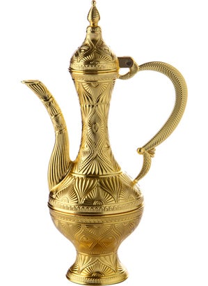 İhvan Gold Color Decorative Full Zamzam Set 9 Piece Rose Pot Jug and Cup Serving Set  - Image 4