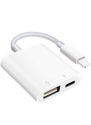 USB Camera Adapter with Charging Port, Portable USB Female OTG Adapter Compatible with iPhone iPad, iPad to USB Adapter Plug and Play Support Card Reader - pzsku/ZA2F88379F7D20D4CF29BZ/45/1746968455/ac9f1a09-8638-4f4a-aaae-2dad6281d886