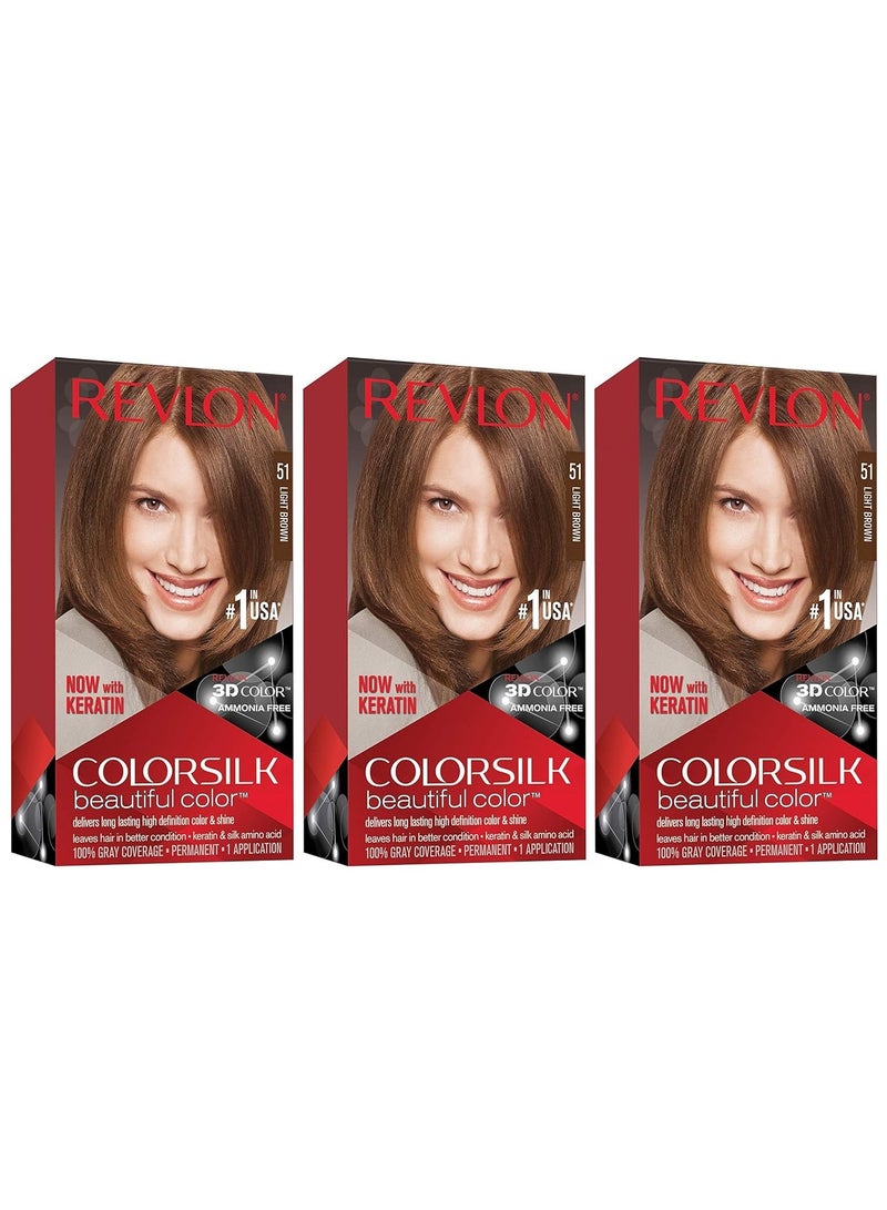 ريفلون كولورسيلك لون جميل، بني فاتح، 3 قطع - Image 1