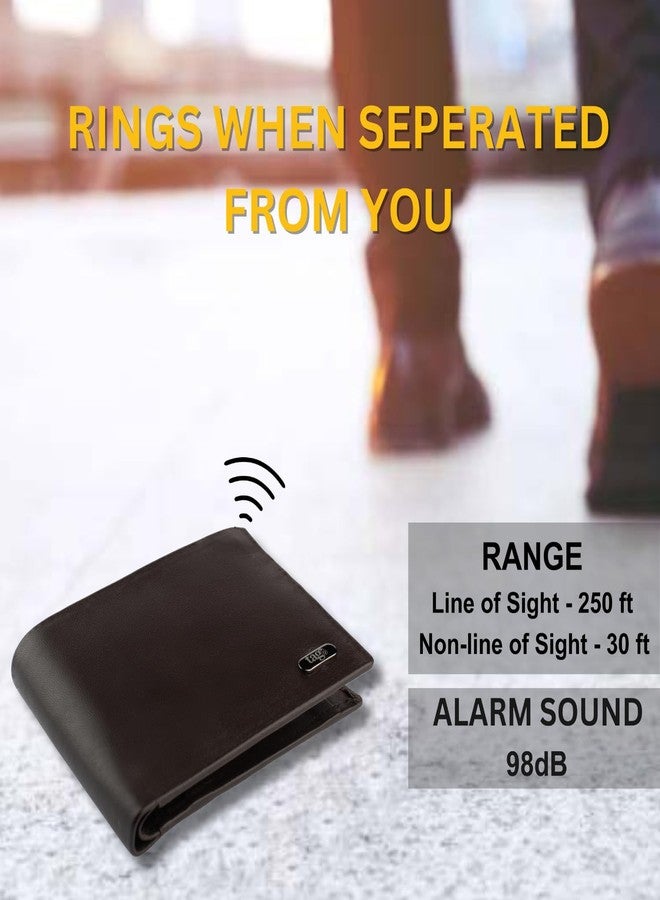 tag8 Dolphin Smart Wallet for Men and Women | Bluetooth Tracker, GPS Location, RFID Blocking | Elegant Handcrafted Leather Design, Premium stichless Bifold Wallet, Anti-Lost Slim Wallet | Rich Brown - Image 3