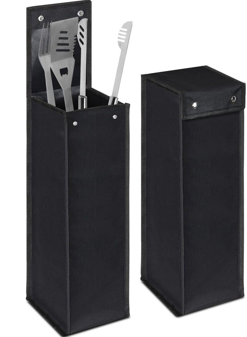 Excefore Grill Tool Bag, Grilling Bags for Outdoor, Hardware & Tools BBQ Bag, Foldable Grill Bags, Suitable for Camping and Hiking BBQ (Black) - Image 1