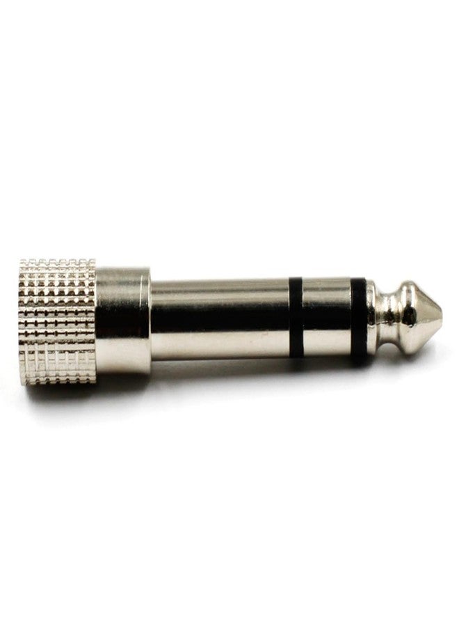 RUITEXUN 6.35mm to 3.5mm Stereo Adapter, Nickel Plated 6.35mm (1/4 inch) Male to 3.5mm (1/8 inch) Female TRS Stereo Headphone Adapter - Image 4