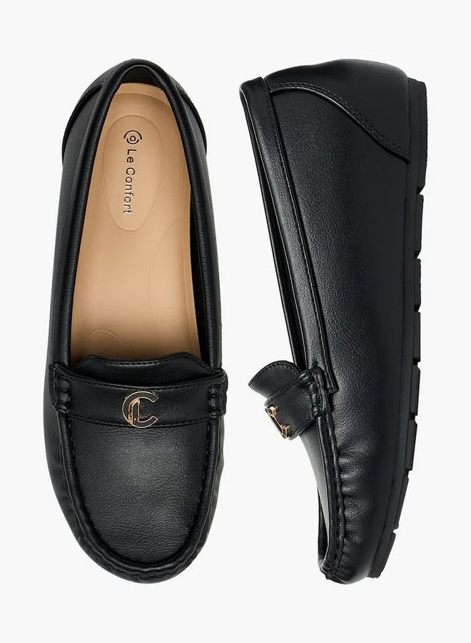 Le Confort BLACK Women Slip-On Loafers for Women | Best Price UAE
