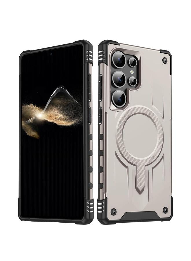 erorex Case For Samsung Galaxy S25 Ultra 5G Straship MagSafe TPU Hybrid PC Phone Case - Image 1