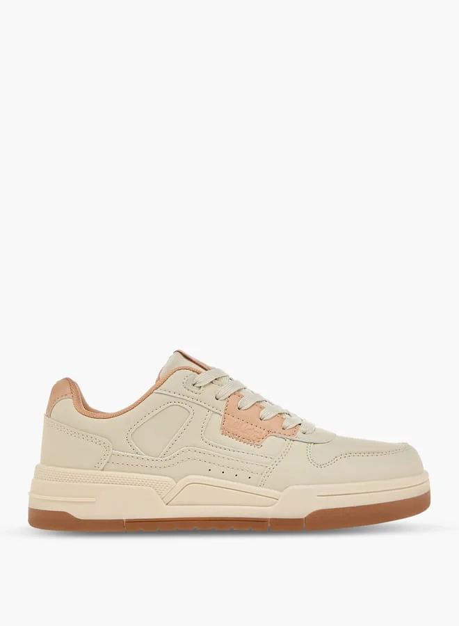 Women's Colourblock Sneakers with Lace-Up Closure