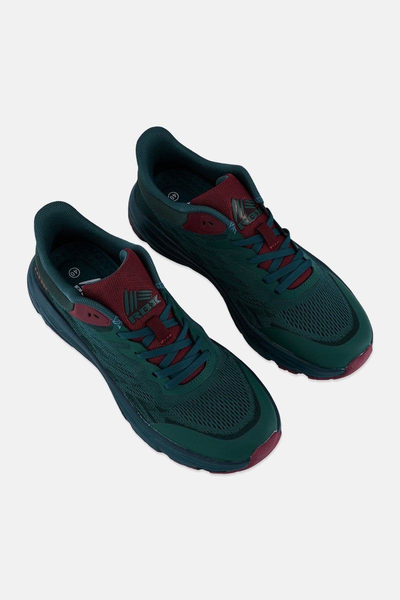RBX Men Lace Up Running Shoes, Dark Green  - Image 3