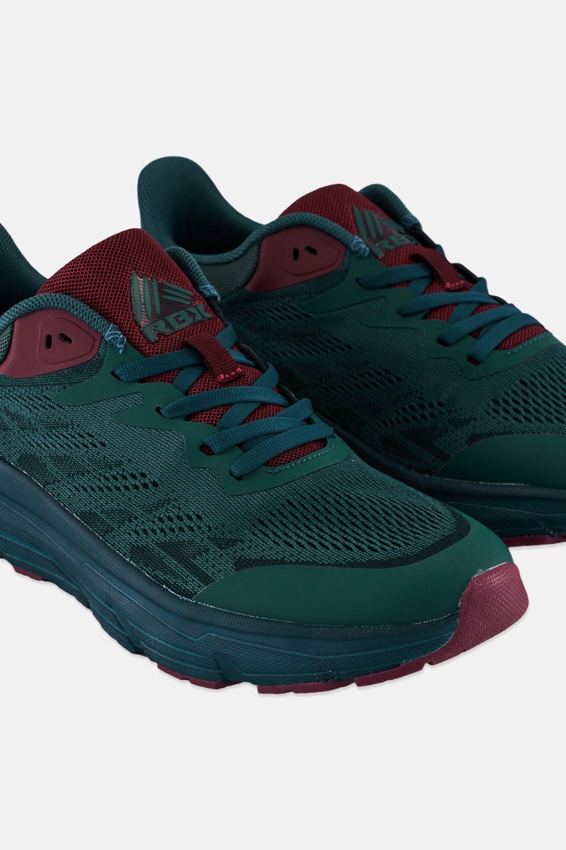 RBX Men Lace Up Running Shoes, Dark Green  - Image 2