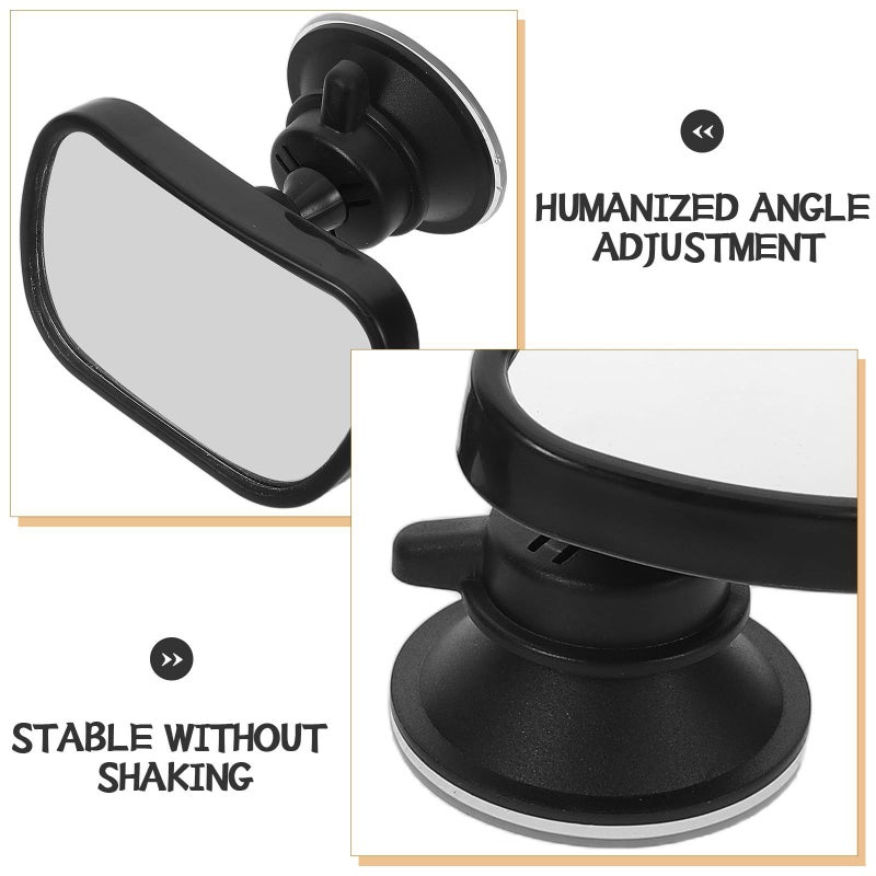 Wide View Backseat Baby Car Mirror Rear Facing Suction Cup Adjustable Universal - Image 4
