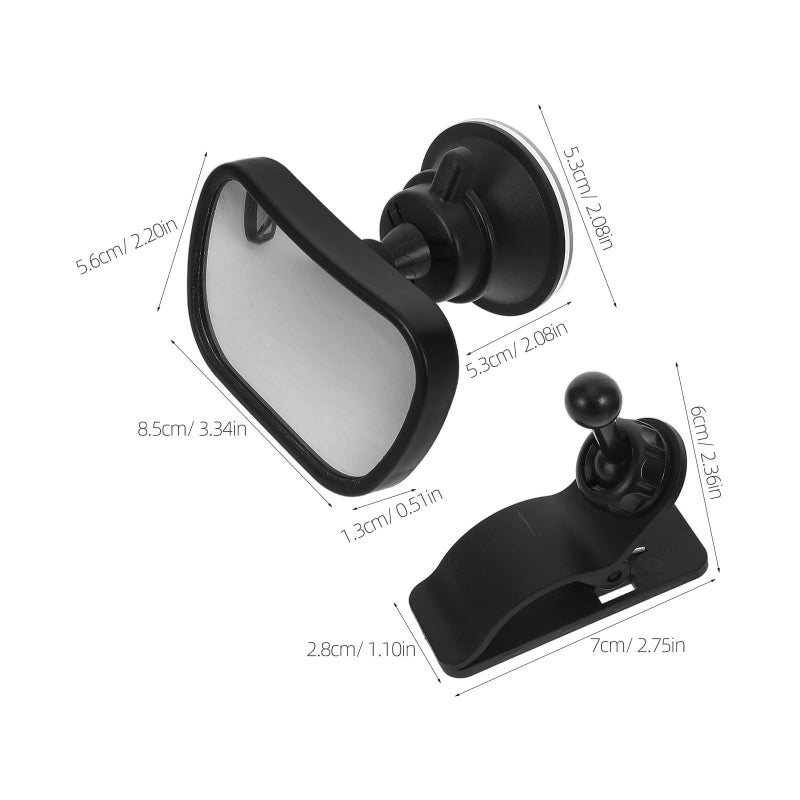 Wide View Backseat Baby Car Mirror Rear Facing Suction Cup Adjustable Universal - Image 3