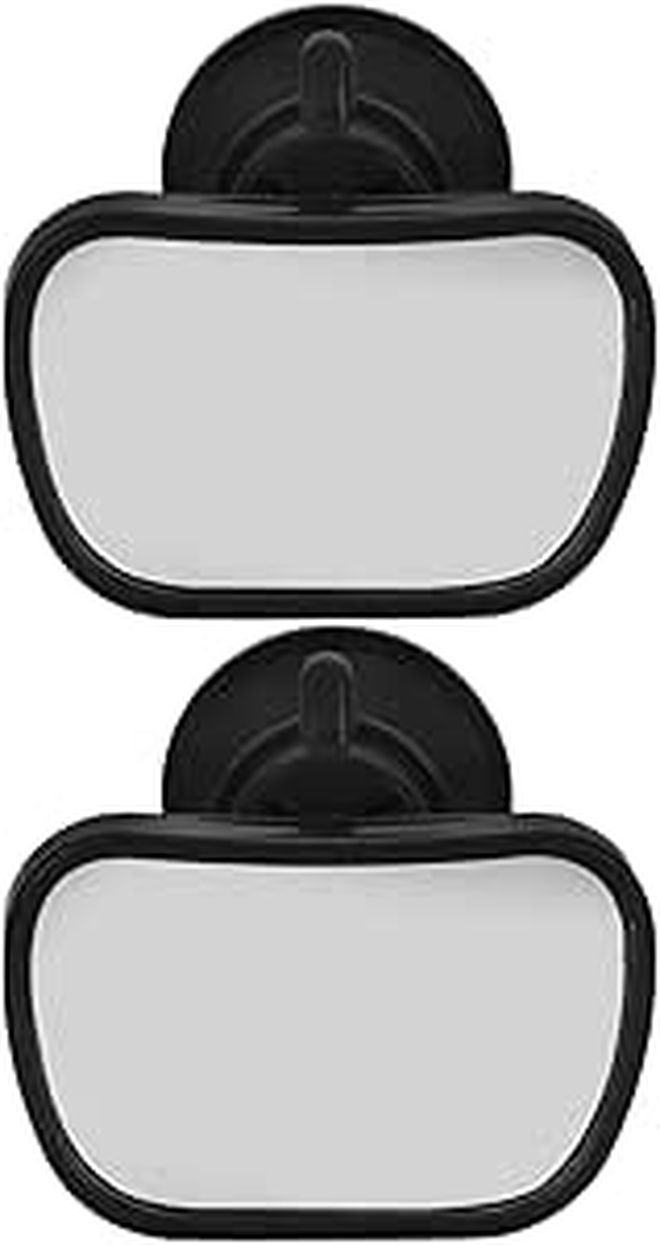 Wide View Backseat Baby Car Mirror Rear Facing Suction Cup Adjustable Universal - Image 1
