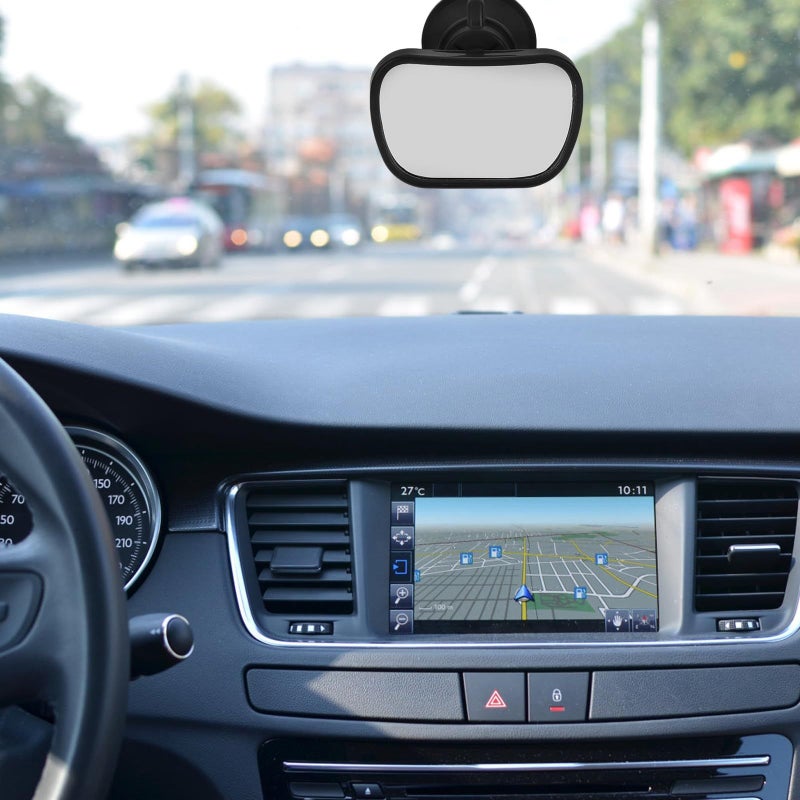 Wide View Backseat Baby Car Mirror Rear Facing Suction Cup Adjustable Universal - Image 5
