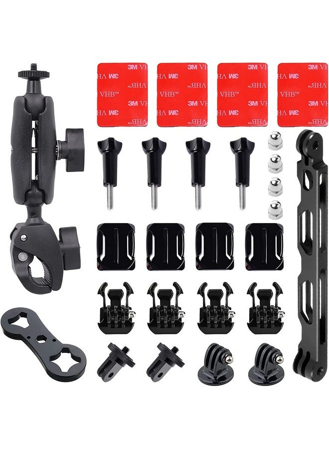 Adofys Motorcycle Accessory Bundle Compatible With Insta360 One X2, X3, One X, One R, Rs, Gopro Hero Max, Fusion, Dji Osmo Action 2 Camera - Image 1